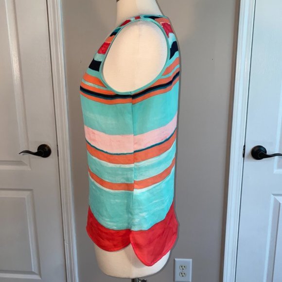 - Liz Claiborne PM flowy soft tank top EUC Petite - Picture 3 of 5